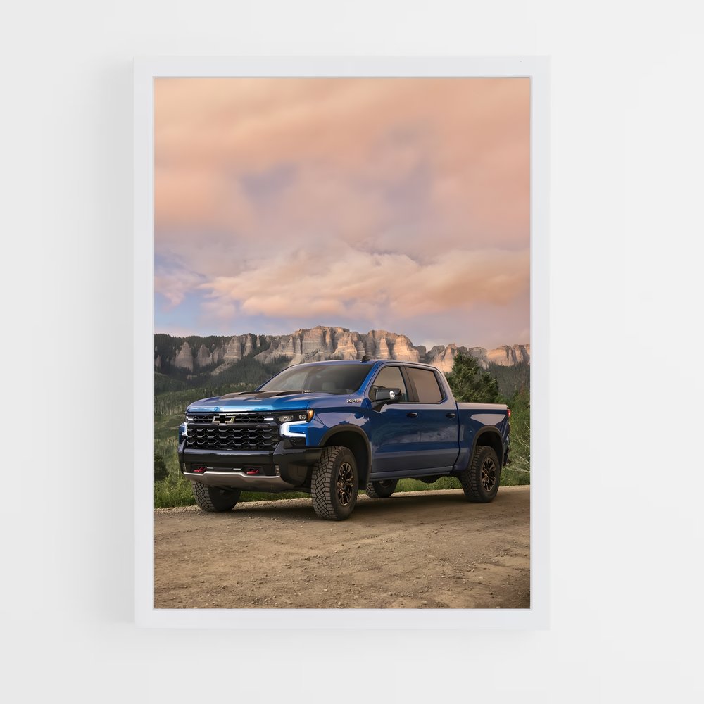 Poster Silverado camion – affiche Chevrolet (vue 3)